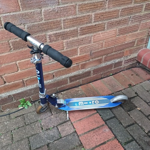 Micro folding scooter blue - micro,