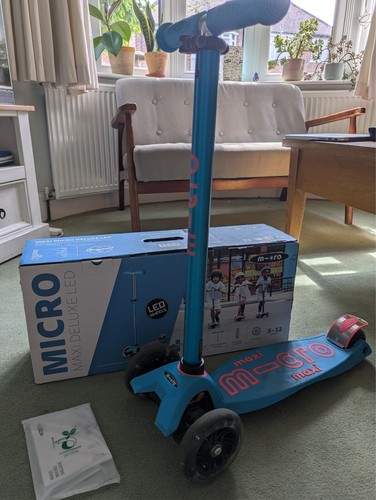 Led wheel micro scooter - led,
