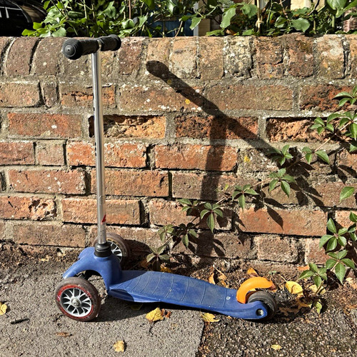 Micro blue wheel kids - blue, push