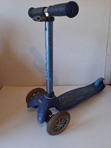 Blue mini micro scooter - blue, 3