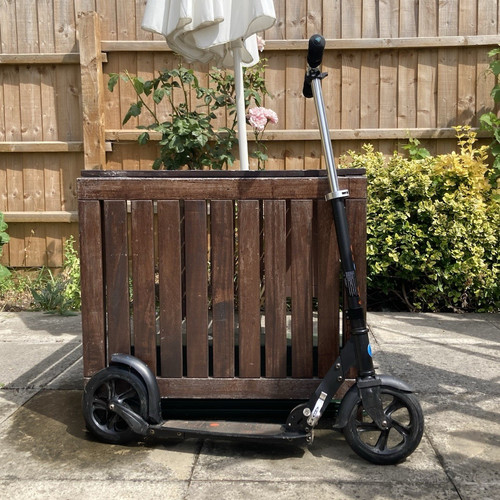Micro black push scooter - black, swiss